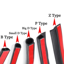 3 метра DIY Автомобильный Дверной уплотнитель полосы наклейки Анти-пыль звукоизоляционные уплотнения большой D Z P Тип шумоизоляция авто аксессуары для интерьера