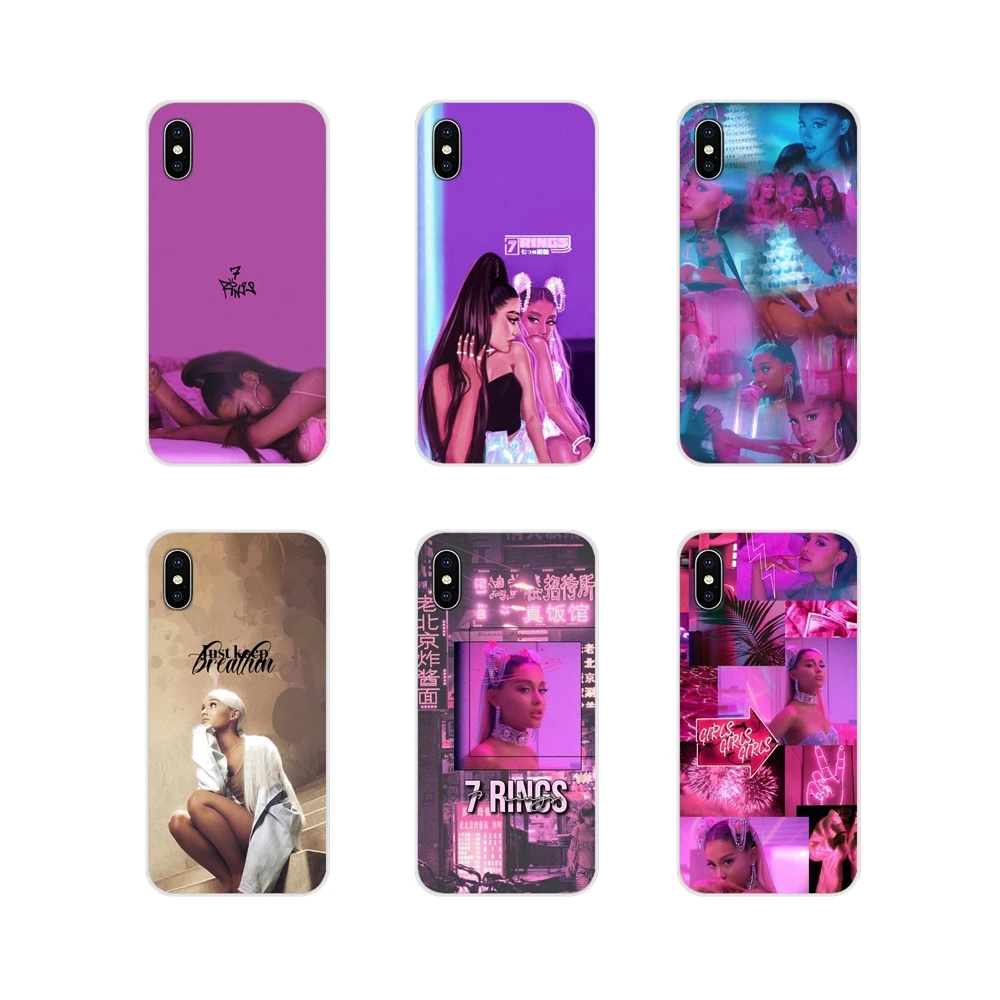 Мягкие прозрачные чехлы Ariana с кольцами для Huawei G7 G8 P8 P9 P10 P20 P30 Lite Mini Pro P Smart Plus 2017 2018