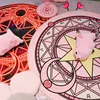 Cartoon Card Captor Sakura Rug Mat Magic Array Carpet Doormat Antislip Plush Princess Creative Handmade Living Room Coffee Table 2