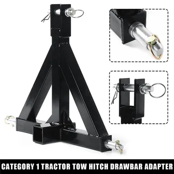 

3 Point 2" Receiver Trailer Hitch Category 1 Tractor Tow Hitch Drawbar Adapter RECEIVER TRAILER HITCH