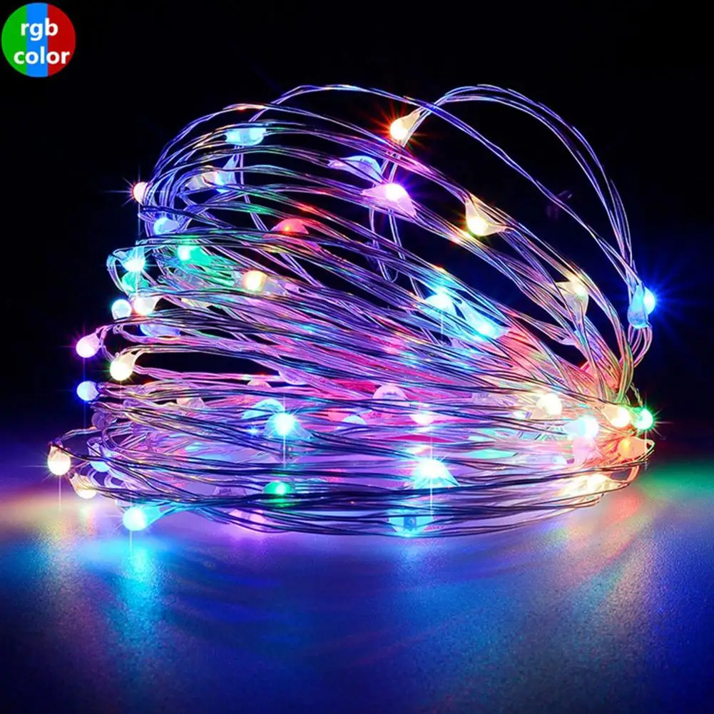 100/200 LED Solar Copper Wire String Lamp Led Strip Fairy Garland Outdoor Garden Decorative Light Wedding Christmas Decoration string lights