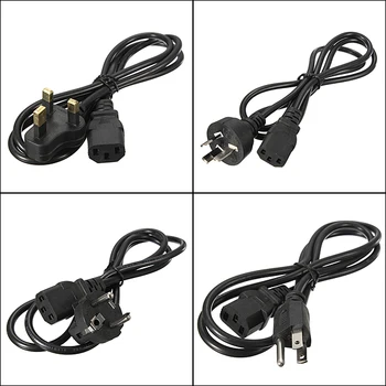 

1.2m AC Power Supply Adapter Cord Cable Durable 3-Prong EU US AU UK 4 Standards Lead Charging Line Wires For PC Laptop