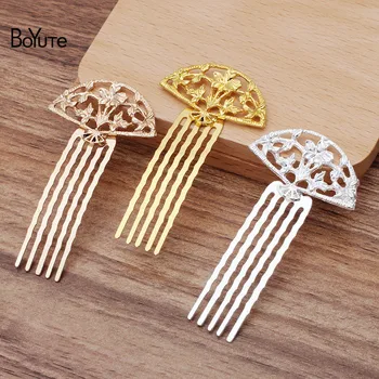 

BoYuTe Wholesale (10 Pieces/Lot) 5 Teeth Metal Hair Comb Tiara Vintage Bridal Wedding Diy Hand Made Hair Accessories
