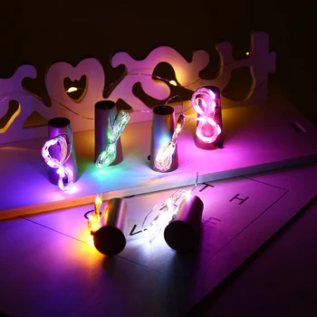 

1m 10 LED Mini Bottle Stopper Lamp String Fairy Light Colorful Light Bar Decor