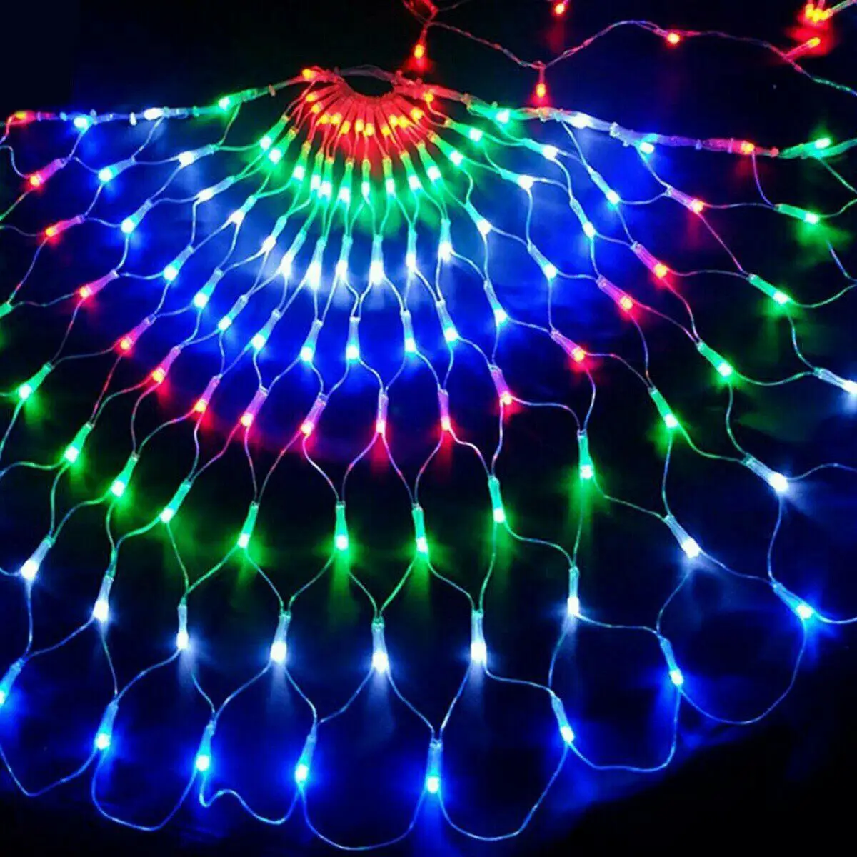 

444 leds LED Peacock Light Strings 3*0.5m Colorful Strings Light for Party Home Indoor Outdoor Decorative Lamp with UK Plug