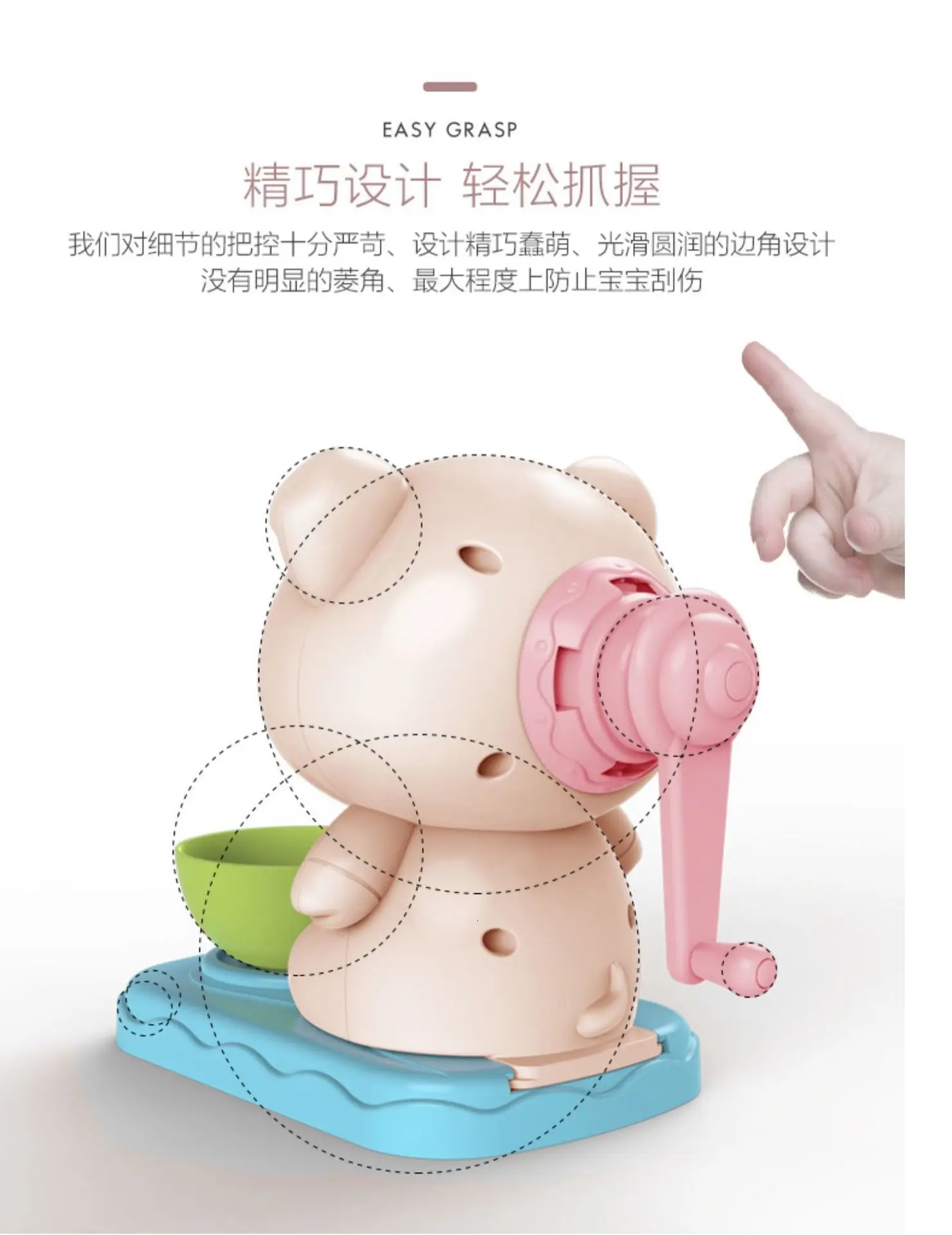 Creative 3D Educational Toys DIY Noodle Maker Modeling Clay Plasticine Tool Kit Design Hairstylist Model Toys For Children