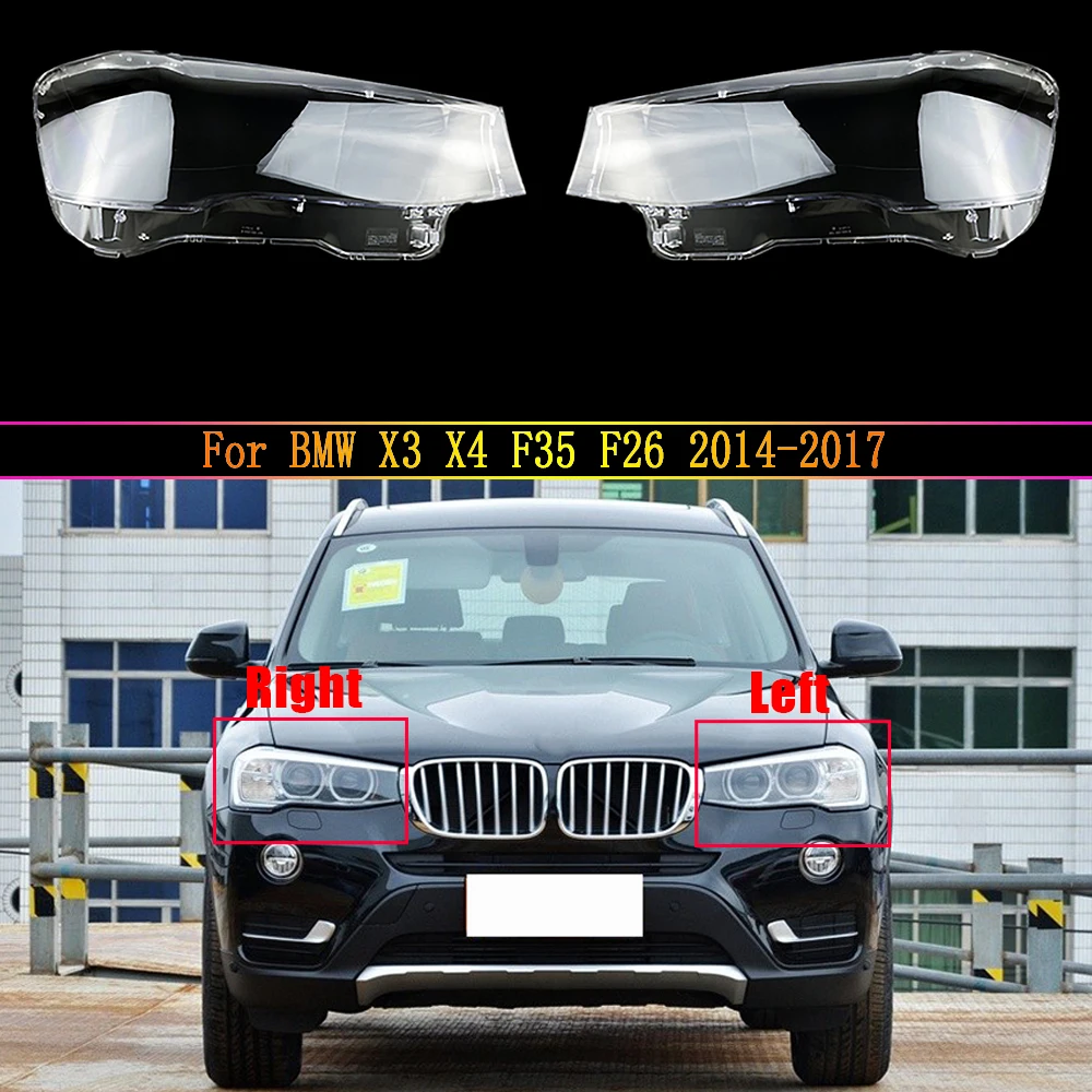 

Car Headlight Lens For BMW X3 X4 F35 F26 2014 2015 2016 2017 Car Headlight Headlamp Lens Auto Shell Cover