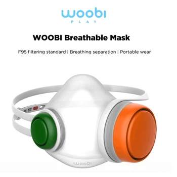 

2020 Xiaomi Youpin Woobi Play Child Adult Face Mask Filter Criteria Hepa Filter Breath Separation Face Mask Air Pollution Mask