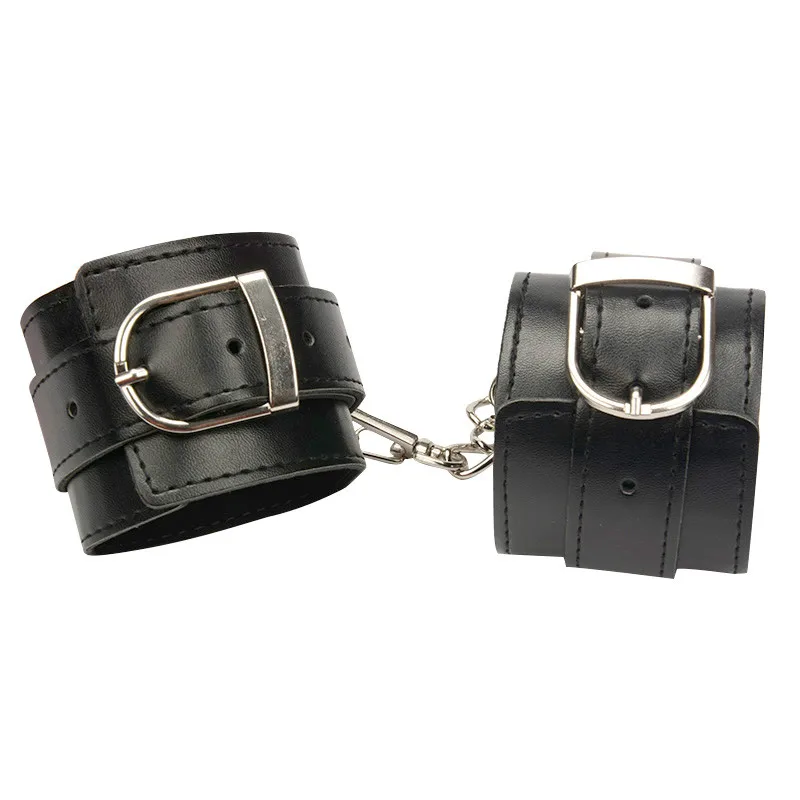 Leather Handcuffs for font b Sex b font Hand and Ankle Cuffs Bdsm Bondage Restraints Fetish