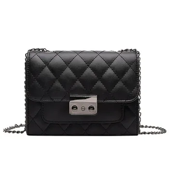 

Many Colors PU Leather Shoulder Messenger Bag lattice for Women Shoulder Bags Bolsos Sac