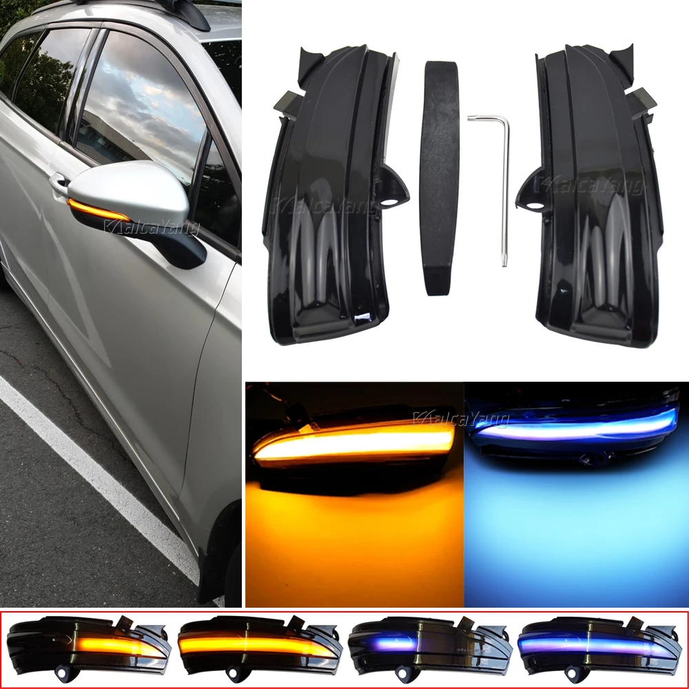 2PCS For Ford Mondeo MK5 2014 2019 MK V 5 LED Side Wing Dynamic Turn