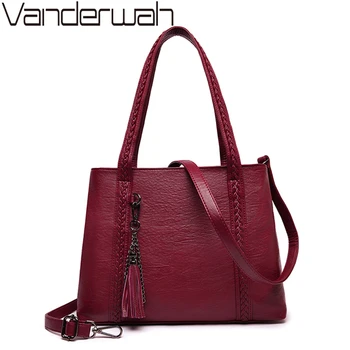 

New Fashion Tassel Ladies Tote High Quality Luxury Handbags Women Bags Designer Large Capacity Crossbody Bags For Women 2019
