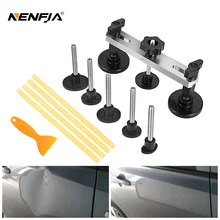 NENFIX sans peinture Dent réparation main outil Kit ensemble Instrument voiture carrosserie grêle dommages Fix pont tirant Dent adhésif colle enlèvement onglet