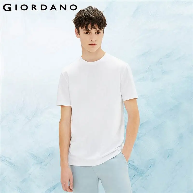 Giordano мужские футболки высокотехнологичные крутые ребристые футболка с круглым