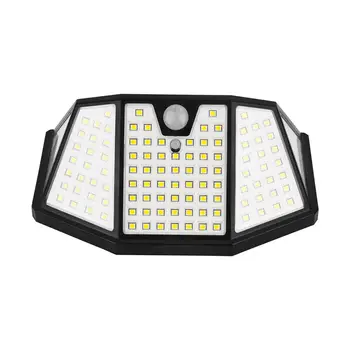 

128 LED Solar Power Wall Light Outdoor Waterproof Security Wall Night Light with Motion Sensor for Porch Yard Garage