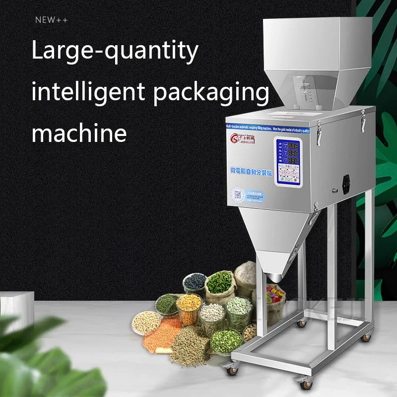 

Fully Automatic 220V High Capacity Granules Powder Intelligent Quantitative Filling Machine Stainless Steel Packaging Tools