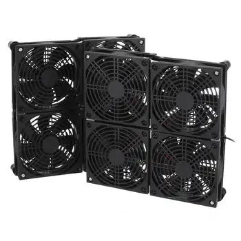 

4pcs Router Fan PC Cooler TV Box Wireless Cooling Silent Notebook Base Radiator DC 5V 12CM USB Power Fan with Protective Net