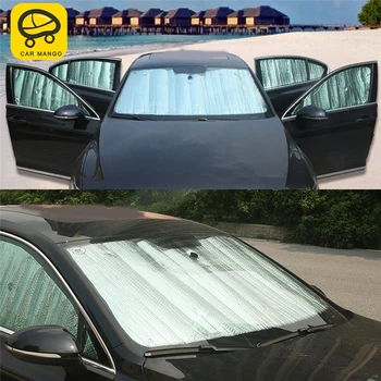 

CARMANGO for VW Volkswagen Passat B8 2017-2019 Car Sun Shade UV Protection Curtain Sunshade Side Window Mesh Visor Summer Film