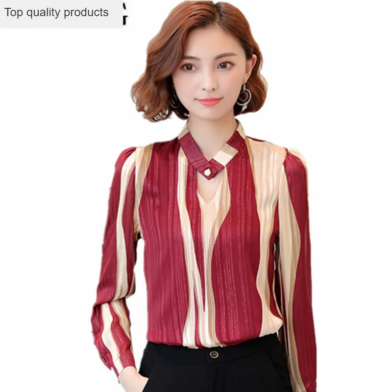 2020 Fashion Long Sleeve Blouse Women Print Shirt Loose Blusas Feminina Spring Summer Ladies Tops Sexy Tee Plus Size 3XL YQ143 |