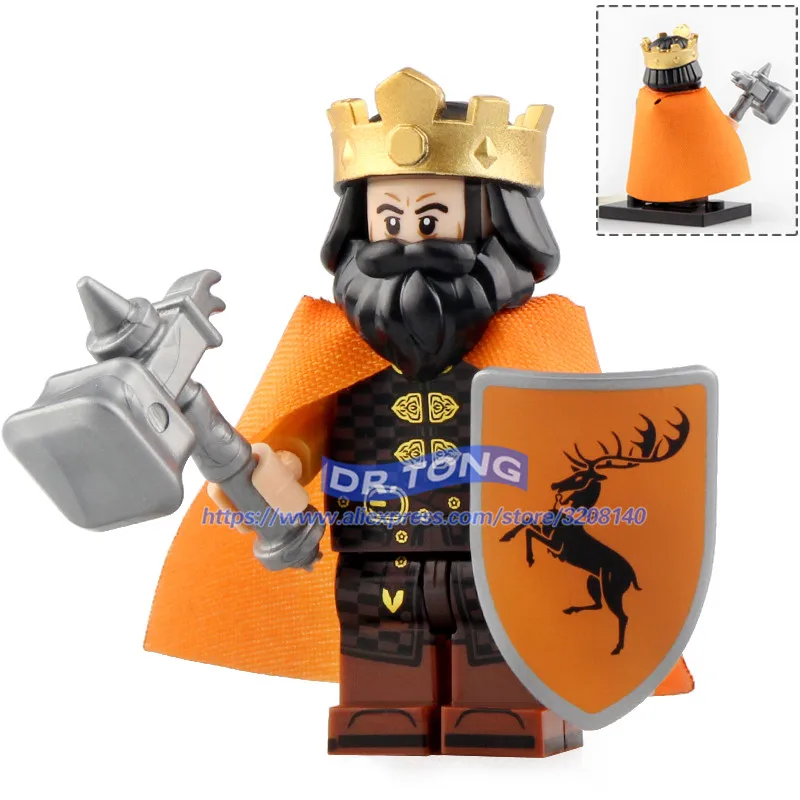 

20pcs Game of Thrones Eddard Stark Jon Snow Spear Sword Infantry Jory Archers Ice and Fire Building Blocks Toys Kids Gift Kt1029