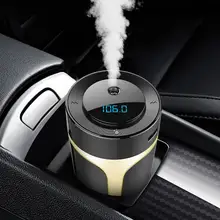 Автомобильный Bluetooth fm-передатчик громкой связи телефон зарядное устройство увлажнитель радио адаптер автомобильный carros интерьер Новые популярные аксессуары