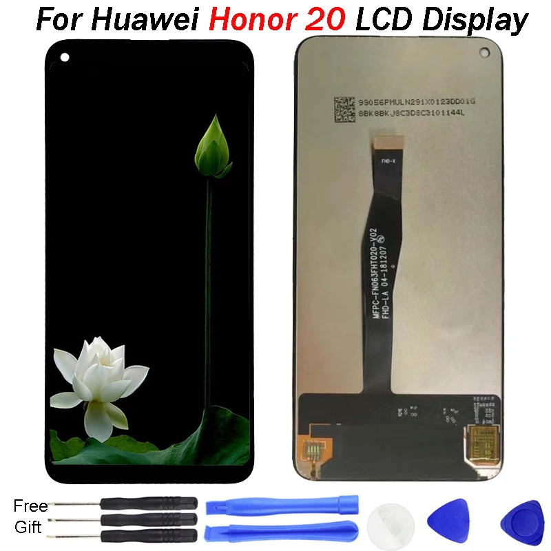 

Original For Huawei Honor 20 LCD Display Screen Touch Panel Digitizer Replacement For Huawei Honor 20 Screen Honor 20 Display