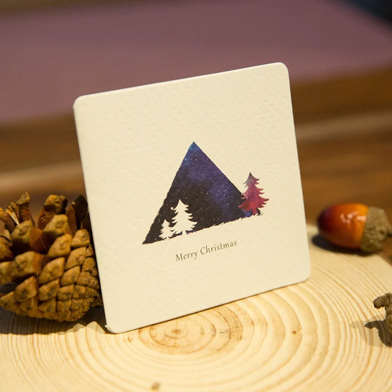 12-Star Colorful Creative Folding Christmas Cards Blessing Xuyuan Small Card Christmas Tree Xuyuan Cards
