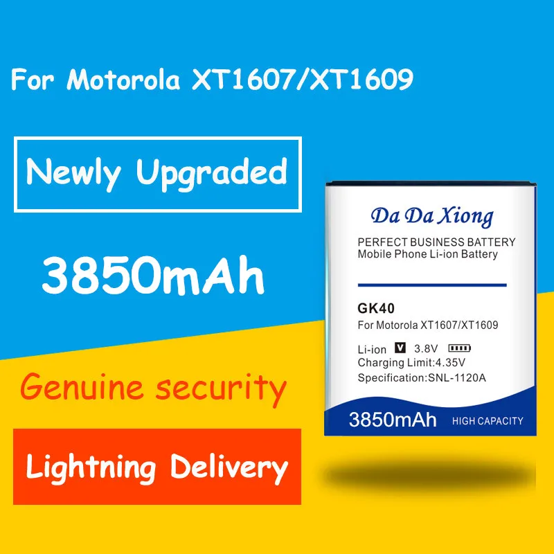 GK40 Батарея 3850 мАч для Motorola Moto G4 играть E4 XT1766 XT1607 XT1609 XT1600 MOT1609BAT SNN5976A запасная батарея