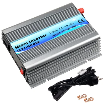 

600W Solar Grid Tie Inverter DC18V / 22V-60V to AC110V/220V MPPT Pure Sine Wave Inverter 50Hz/60Hz Short Circuit Protection