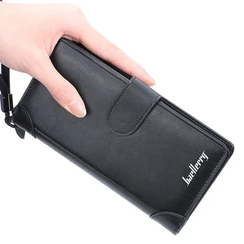 

Luxury Brand Men Wallets Long Men Purse Wallet Male Clutch Leather Zipper Wallet Men Business Male Wallet Coin