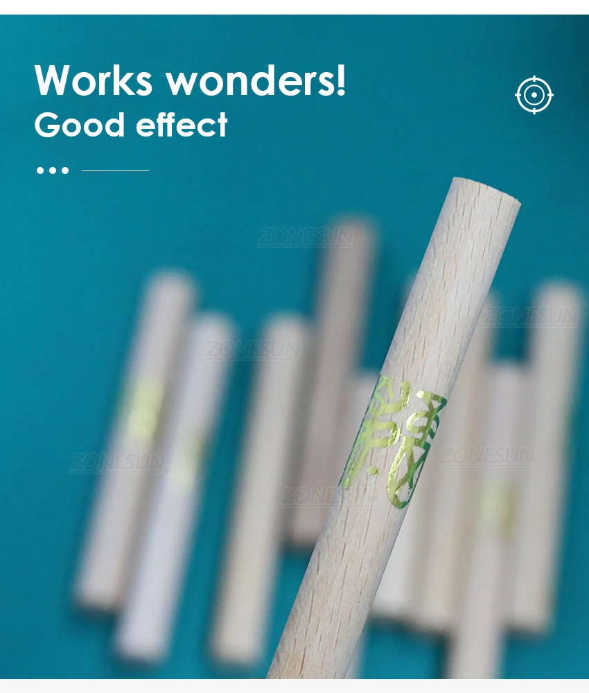 ZONESUN Машина для горячего тиснения Автоматическая функция подачи бумаги для круглой формы продукта Горячая передача бумаги из фольги