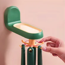 

1PCS 360 Degrees Rotated Hooks Self Adhesive Kitchen Supplies Home Wall Door Hook Handbag Clothes Ties Bag Hanger Hanging Rack