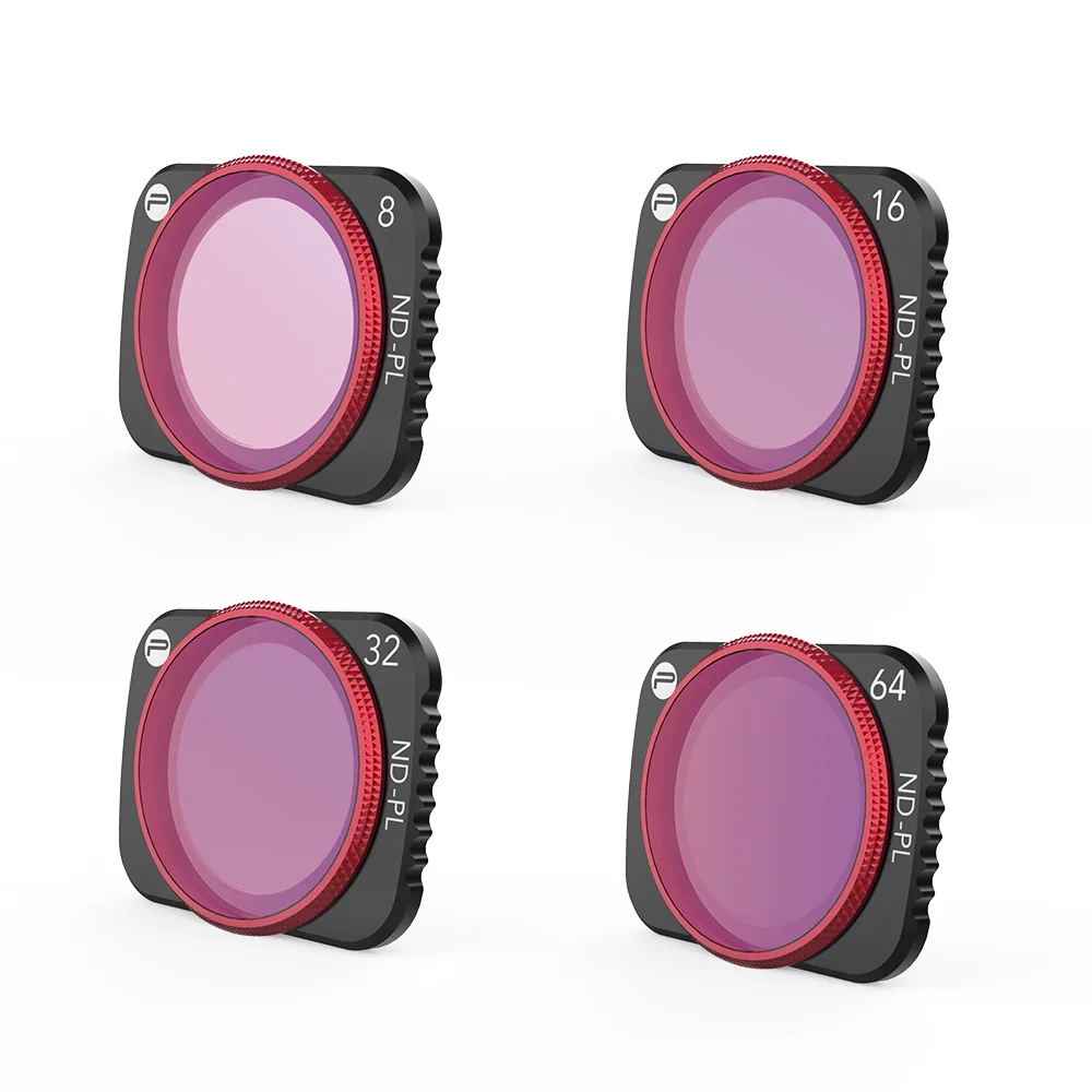 PGYTECH для DJI MAVIC AIR 2 Filter 4pcs ND PL Набор фильтров объектива (NDPL 8 16 32 64) (Professional) ND8 ND16 ND32 ND64 Air2|Фильтры| |
