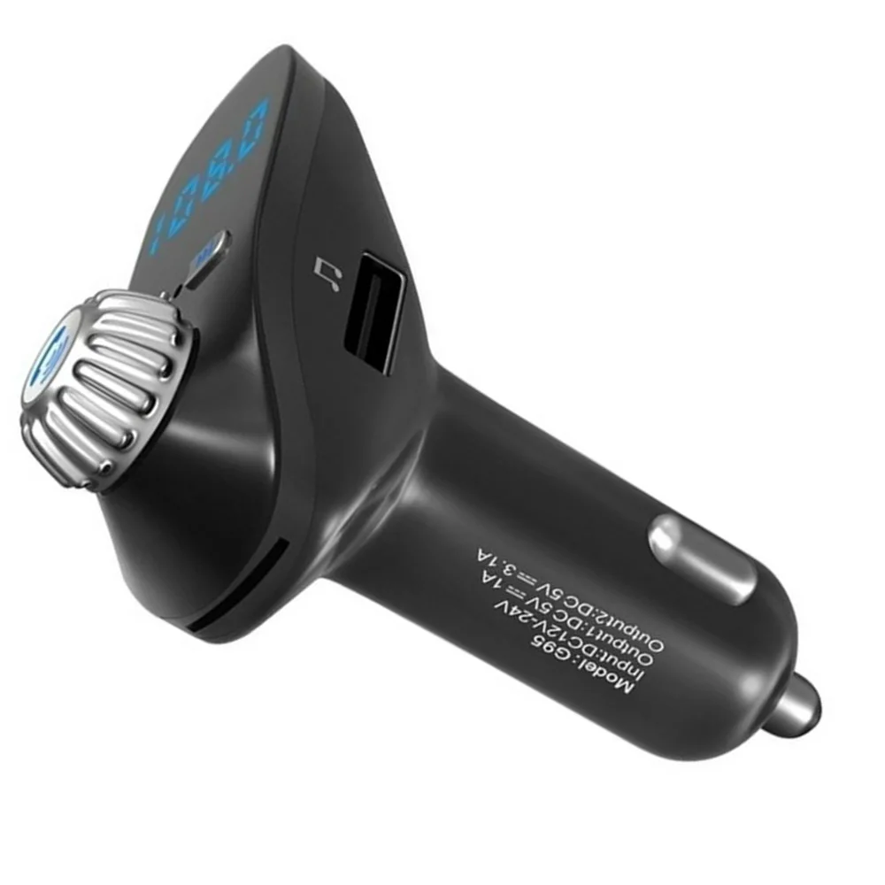 Автомобильный беспроводной fm-передатчик с поддержкой Bluetooth, 12 В, 24 В, с ЖК-дисплеем, с двумя usb-портами, быстрое зарядное устройство, Bluetooth, с поддержкой Hands-free, u-диск, TF карта, плеер