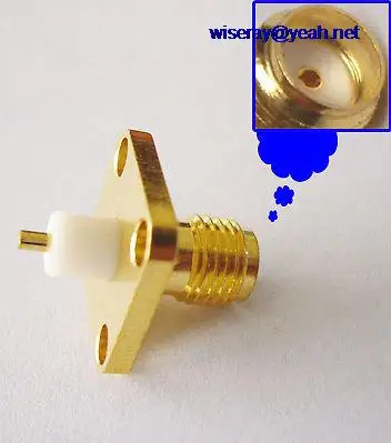

DHL/EMS 100PCS SMA female socket with 4 holes flange Connectors-A7