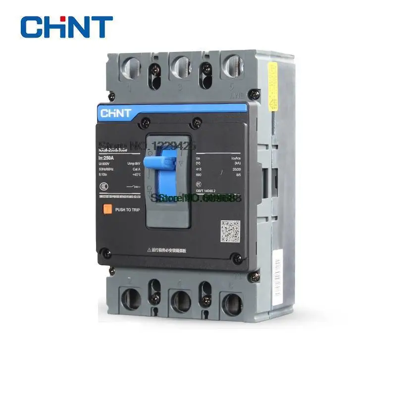 

Оригинальный чехол CHNT 20A 25A 32A 40A MCCB, литая цепь автоматический воздушный выключатель 3P NM1 NXM NXM-20S/3300 Φ/3300 Φ/3300