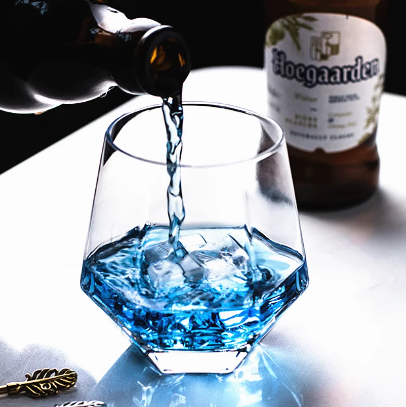 Креативный бокал для напитков в европейском стиле шестигранный хрустальный