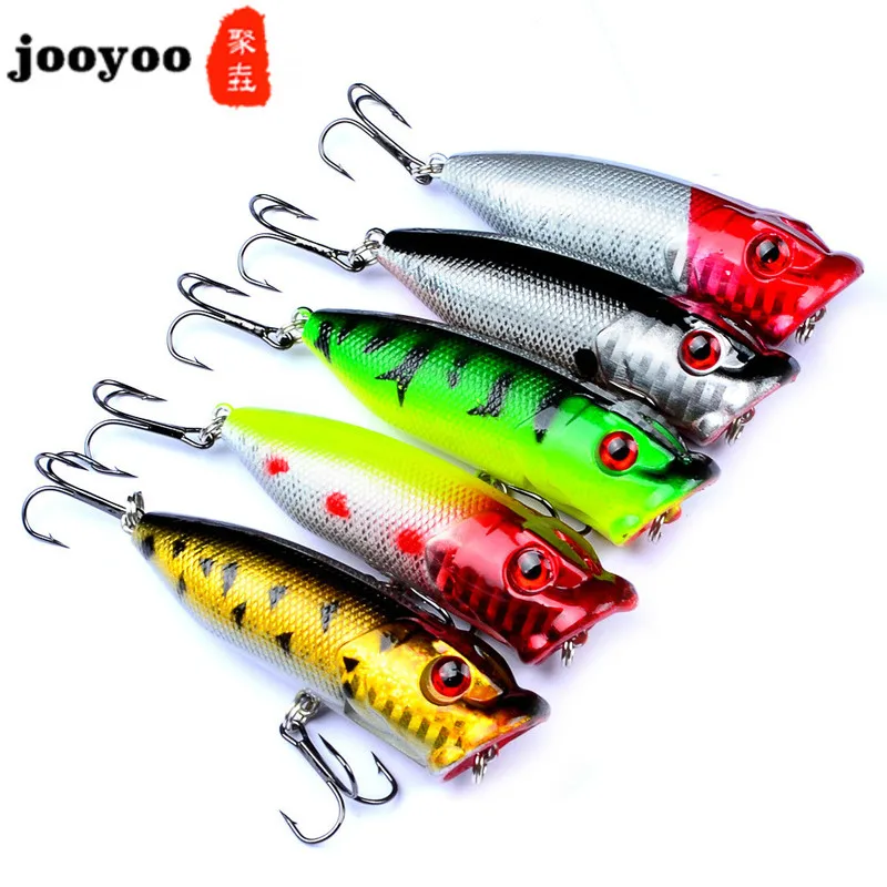  7cm 42g Hard Lure Big Popper Lure 5 Colors Top Water Fishing Lures Popper LureMinnow Swimming Crank