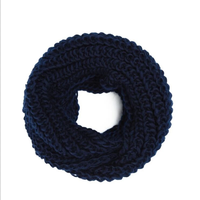 Женский шарф, модный зимний шарф унисекс, вязаные шарфы, воротник, шея, теплые женские вязаные кольца, Испания, петля