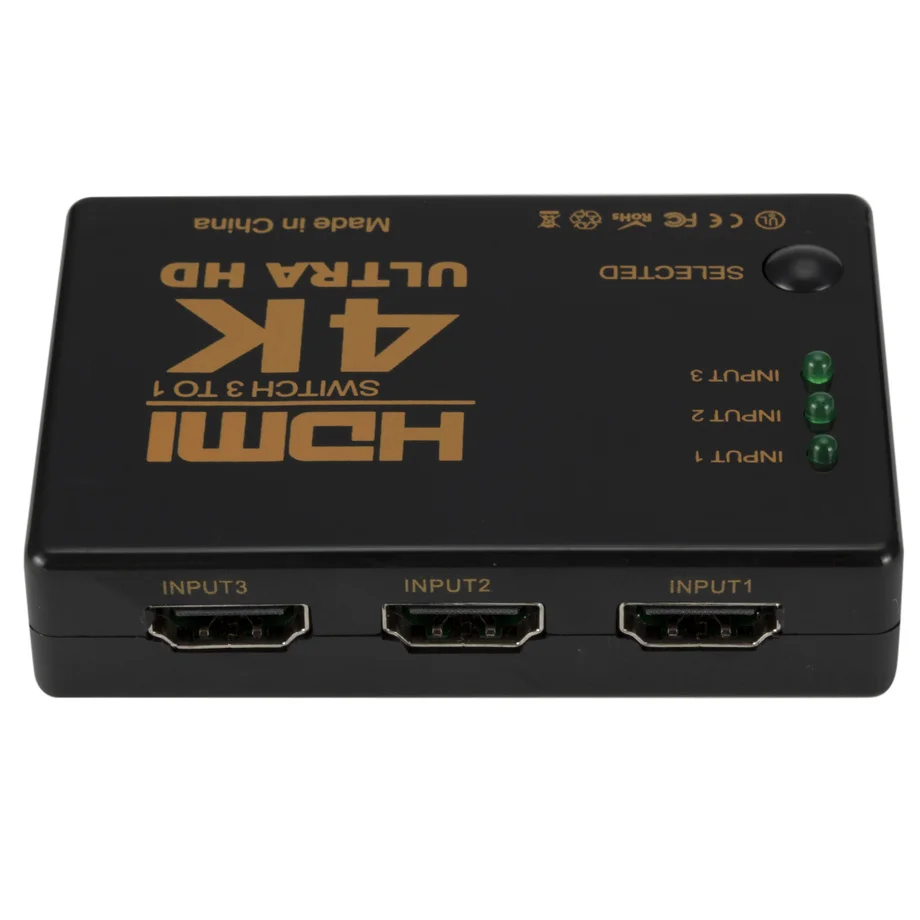 3 Port 4Kx2K 1080P HDMI Switch Selector Splitter Box Ultra HD HDTV Xbox PS3 PS4 Multimedia