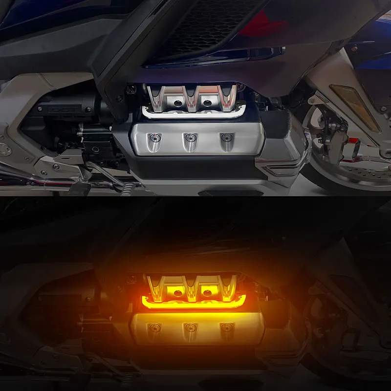 Motorcycle LED Engine Light Fairing Panels For Honda Goldwing GL1800 DCT GL1800DA Tour Automatic DCT Airbag-motorcycle led lights