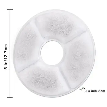 

8/12 Pcs Pet Water Fountain Replacement Dispenser Activated Carbon Cotton Filter 896A