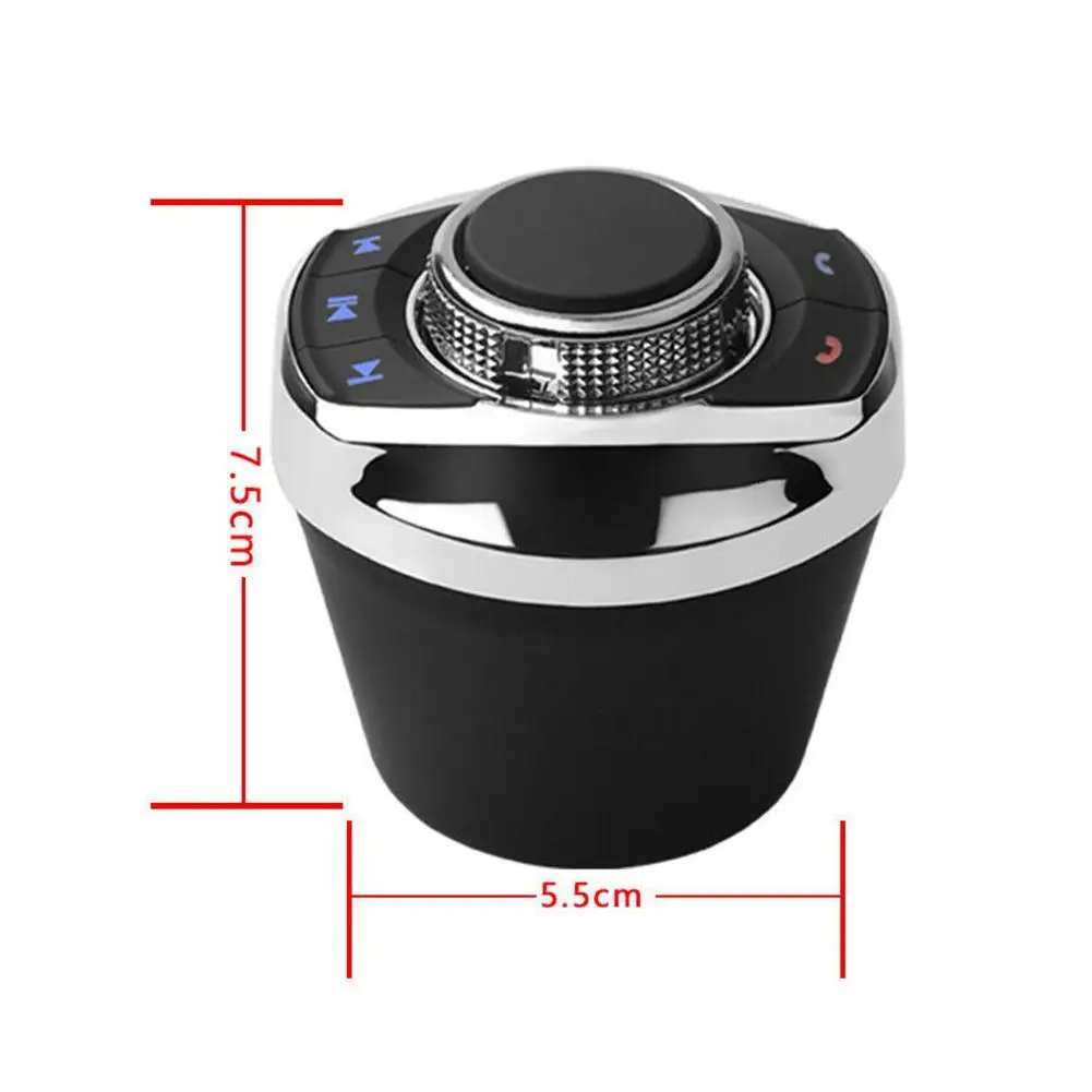 Новая чашка Форма с светодиодный светильник 8-ключевой функции автомобиля Беспроводной рулевого колеса Управление кнопка для автомобиля Android навигации плеер