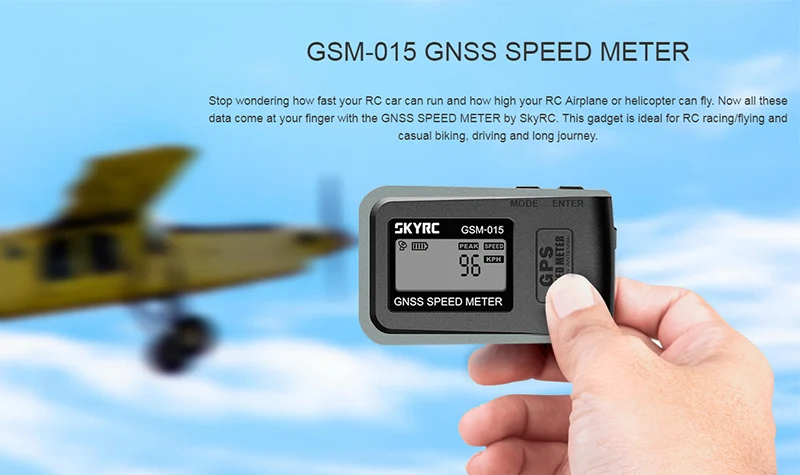 SKYRC GSM-015 gps измеритель скорости GNSS ГЛОНАСС прием скорость высота метр встроенный аккумулятор для квадрокоптера RC гоночный автомобиль велосипед