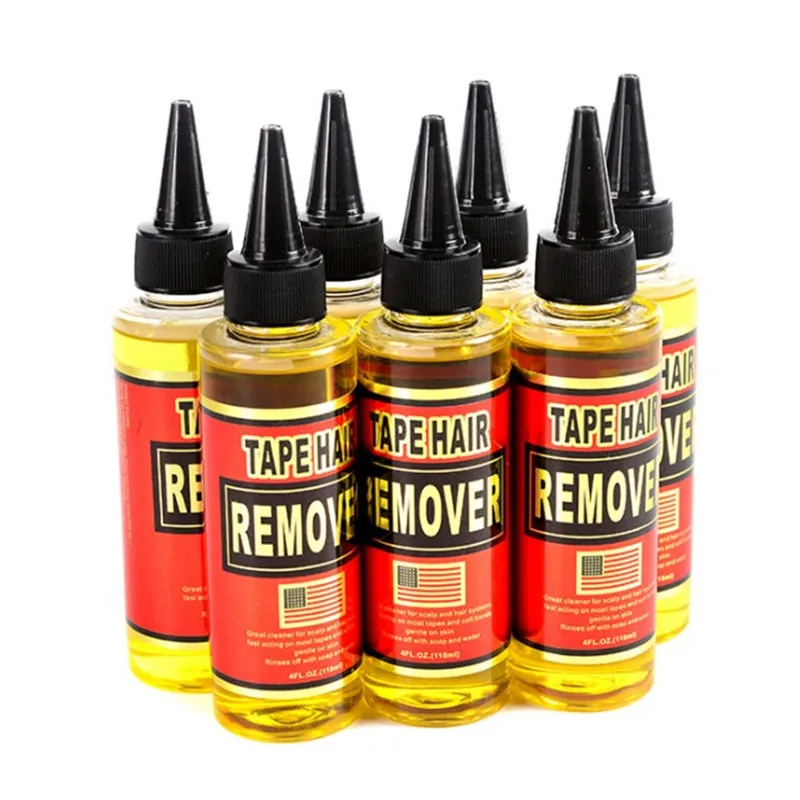 4 Oz 118 ml Yellow Liquid Remover For Tape Hair Remover for lace wig glue remover 4