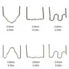 800pcs 0.8mm/0.6mm Hot Stapler Staples For Plastic Welder Plastic Repair Standard Pre Cut Wave Staples Welding Bumper Car Repair 4