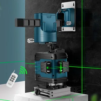 

12 Lines 3D Green Laser Levels 360 Horizontal Vertical Cross Super Powerful Green Laser Beam Line Tripod Base Self Leveling