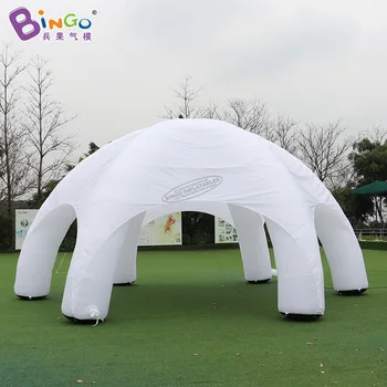 Buy Free Shipping 8x4 Meters White Inflatable Dome Tent / Inflatable Spider Tent / Party Tent Inflatable With Blower Toys Tent