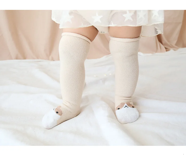 Unisex Lovely Cute Cartoon Kids baby Socks Knee Girl Boy Baby Toddler Socks animal infant Soft Cotton socks 0-3 Y