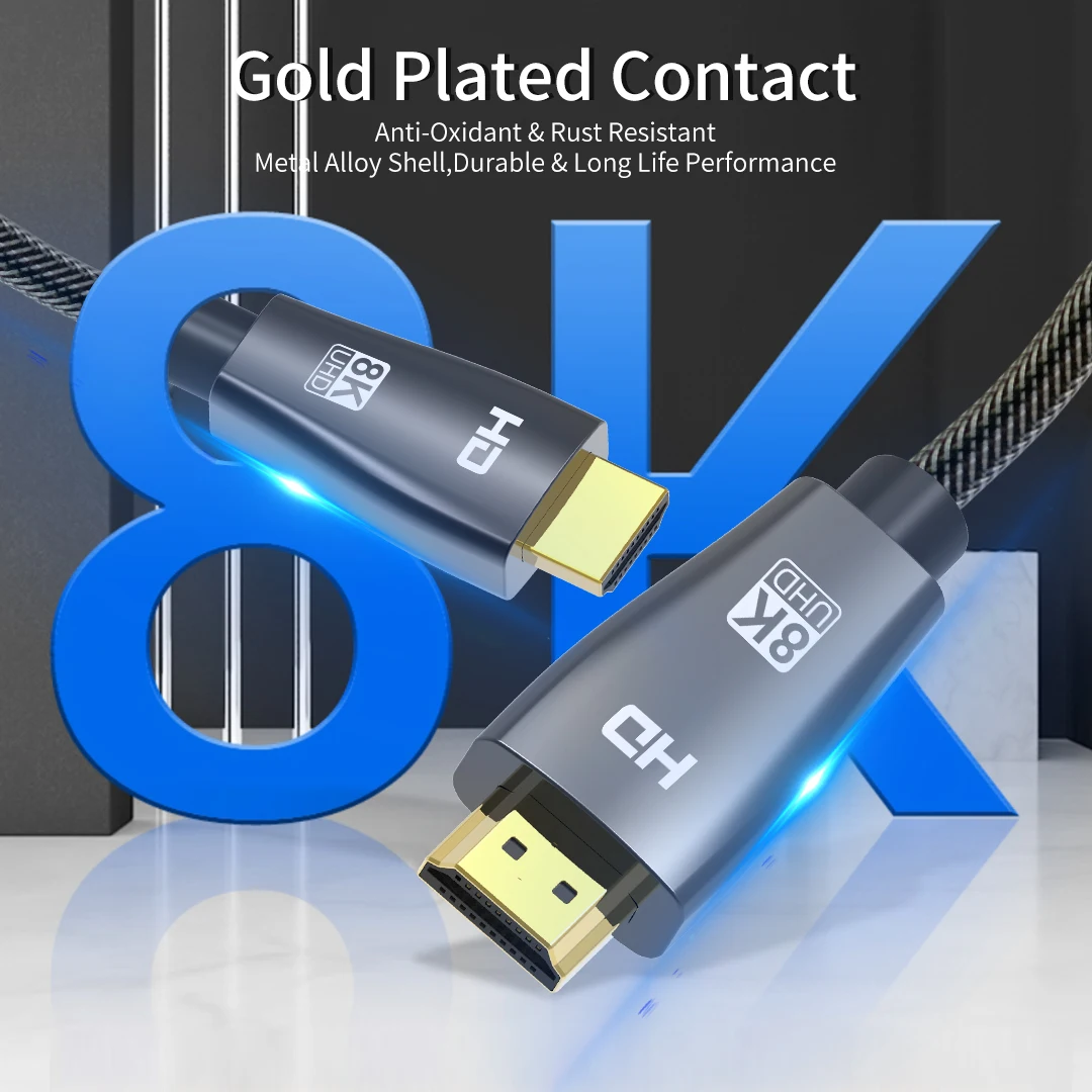  ̺ HDMI ȣȯ 2.1 ں UHD HDR 8K @ 60Hz  48Gbps HDCP2.2 HDR eARC 3D for PS4 SetTop Box HDTVs 